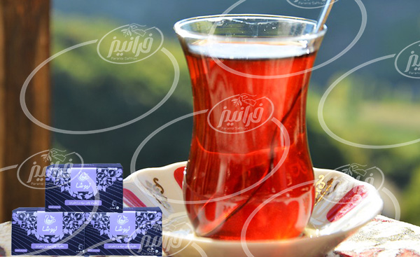 خرید عمده چای زعفران نیوشا کیسه ای