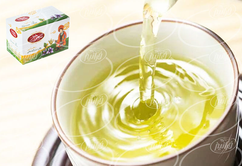سایت خرید چای سبز زعفرانی با برند سحرخیز